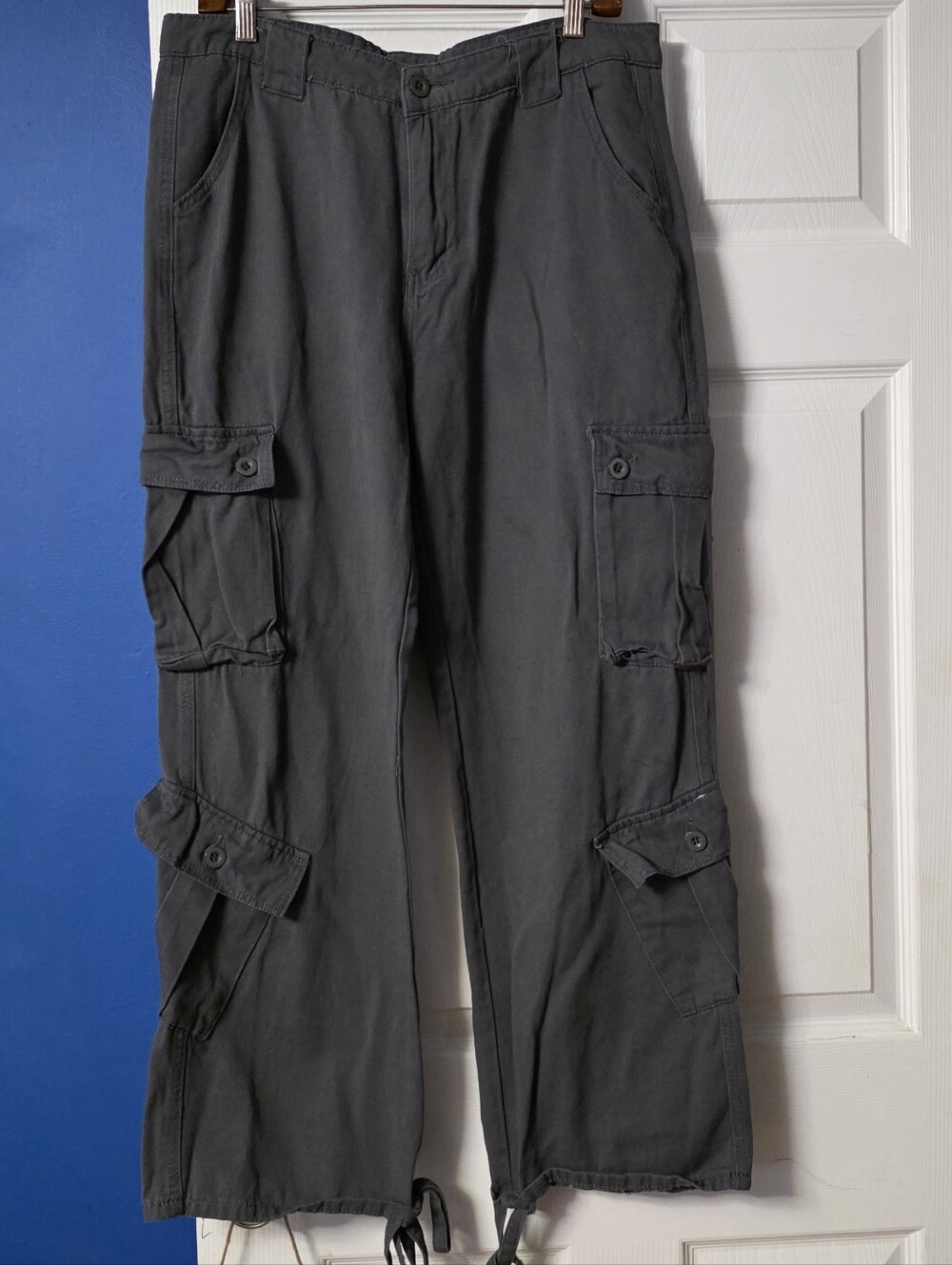 Women’s Cargo Pants, Dark Grey, XL